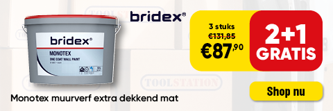 DPT50 | Bridex muurverf 2 plus 1 gratis 1-2