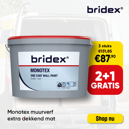 Dealsblock | Bridex muurverf 2 plus 1 gratis D0740
