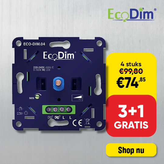 Dealsblock | Ecodim Led dimmer universeel 3 plus 1 gratis D0807