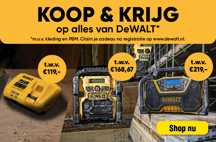 Hmmob | DeWALT koop en krijg 1-2