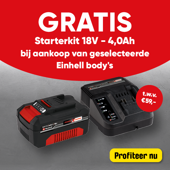 Dealsblock | Einhell gratis starterkit D0829