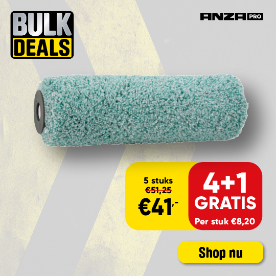 Dealsblock | Anza muurverfroller 4 plus 1 gratis D0831