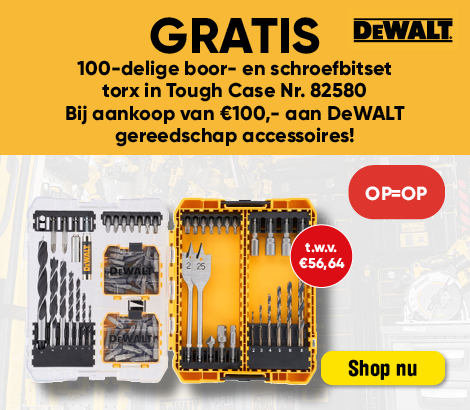 HM33 | DeWalt gratis accessoires 1-3