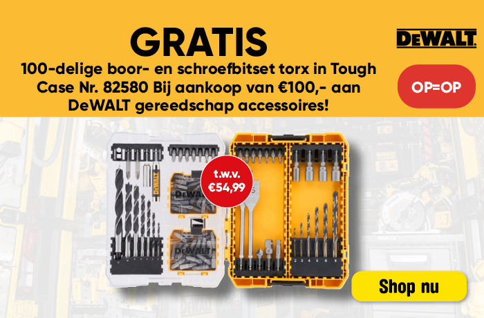 HMmob | DeWalt gratis accessoires