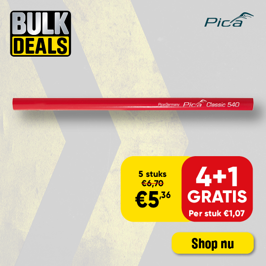 Dealsblock | Timmermanspotlood 24 cm 4 plus 1 gratis D0816