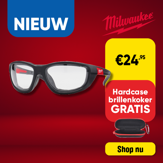 Dealsblock | Milwaukee veiligheidsbril gratis koker D0834