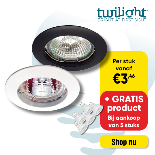 Dealsblock | twilight inbouwspot gratis artikel D0812