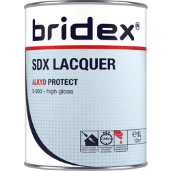 Bridex Bridex SDX Lacquer lak alkyd 1L wit hoogglans - 10654 - van Toolstation