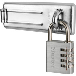 Master Lock Master Lock grendel inclusief combinatieslot 110mm lang 11611 van Toolstation