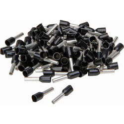 Adereindhuls met kunststofkraag 1,5mm² zwart - 11644 - van Toolstation