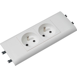 Legrand / Legrand DLP dubbele stopcontact compleet deksel 65mm