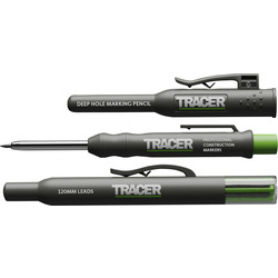 Tracer TRACER diepgatmarkeringsspotlood incl. gratis navulset - 17017 - van Toolstation
