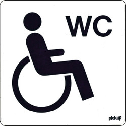 Sticker gehandicapten toilet 10x10cm* - 17140 - van Toolstation