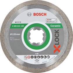 Bosch Bosch Standard for Ceramic diamantschijf tegels 125x22,2x1,6mm X-Lock - 17683 - van Toolstation