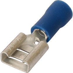 Platte stekkerhuls 2,5mm blauw - 19822 - van Toolstation