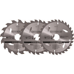 Silverline HM cirkelzaagbladen 165x30mm 20/16/10mm verloopring - 20190 - van Toolstation