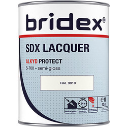 Bridex Bridex SDX Lacquer lak alkyd 1L RAL9010 zijdeglans 20566 van Toolstation