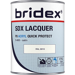 Bridex Bridex SDX Lacquer lak acryl 1L RAL 9010 zijdeglans - 20586 - van Toolstation