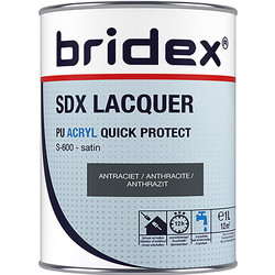 Bridex Bridex SDX Lacquer lak acryl 1L antraciet zijdeglans 20588 van Toolstation