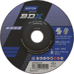 Norton Norton doorslijp komschijf staal/inox 100x2,5x16mm 20777 van Toolstation