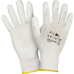 PU handschoenen 9/L wit - 21251 - van Toolstation