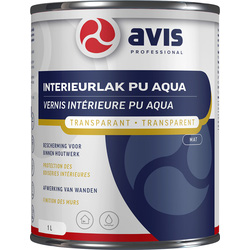 Avis Avis Interieurlak PU Aqua 1L Mat Transparant Kleurloos - 21636 - van Toolstation