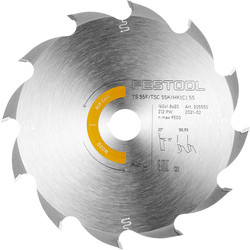 Festool Festool cirkelzaagblad 160x20x1,8mm 12T HW Wood 24039 van Toolstation