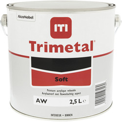 Trimetal Trimetal soft muurverf 2.5L wit 24312 van Toolstation