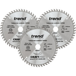 Trend Trend cirkelzaagbladen set 160x20x2,2mm 48T - 24403 - van Toolstation