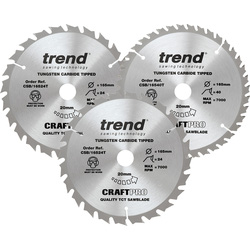 Trend Trend cirkelzaagbladen set 165x20x1,5mm - 24404 - van Toolstation