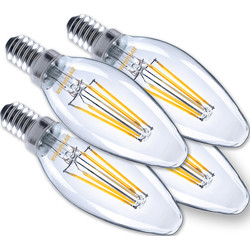 Sylvania Sylvania ToLEDo LED lamp filament kaars E14 4.5W 470lm 2700K - 24680 - van Toolstation