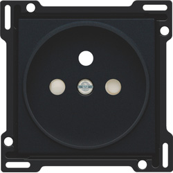 Niko / Niko centraalplaat met aarde 21mm Mat Zwart