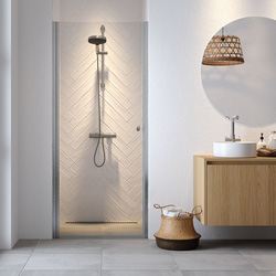 Sealskin / Sealskin Hooked draaideur in nis 80x200cm, 6mm helder veiligheidsglas met antikalklaag 1