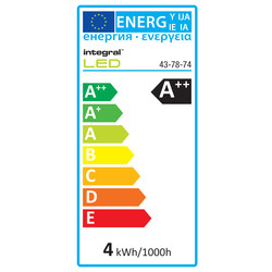 Integral LED lamp filament kogel E14