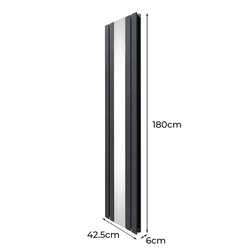 Monstershop / Platte spiegel radiatoren met TRV chroom kleppen 4