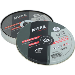 Agera / Ecoline doorslijpschijf staal/inox 125x1,0x22,23mm