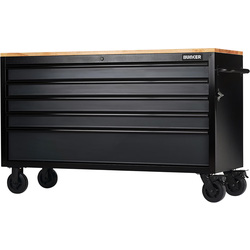 BUNKER / BUNKER® Gereedschapswagen met topkoffer Grijs 155x97x58cm