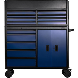 BUNKER / BUNKER® Gereedschapswagen met topkoffer Blauw 131x157x46cm