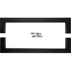 HDD Deurtrekker Cubica 20x300mm zwart - voor glazen deur