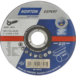Norton Expert doorslijpschijven staal/inox