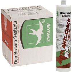 Zwaluw Zwaluw acryl anti-crack Wit 310ml - 38219 - van Toolstation