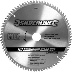 Silverline HM cirkelzaagblad aluminium 250x30mm 80T - 38247 - van Toolstation