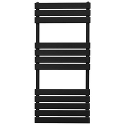 Monstershop / Handdoekradiator plat paneel Zwart 1200x500mm