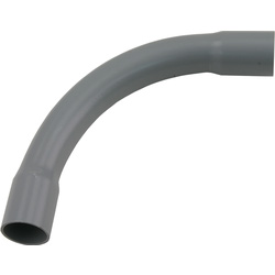 Bocht PVC slagvast 3/4" (19mm) grijs - 38580 - van Toolstation