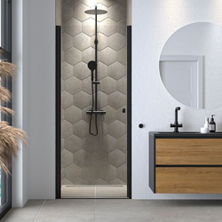Sealskin / Sealskin Hooked draaideur in nis 80x200cm, 6mm helder veiligheidsglas met antikalklaag 1