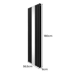 Monstershop / Platte spiegel radiatoren met TRV chroom kleppen 4