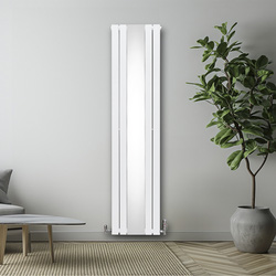 Monstershop / Platte spiegel radiatoren met TRV chroom kleppen 3