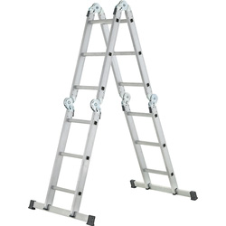 W.steps W.steps vouwladder 300 met 3 scharnieren 3x3 treden 40574 van Toolstation