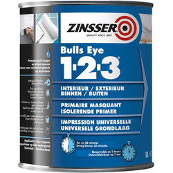 Zinsser Zinsser bulls eye 1-2-3 primer 1L wit - 41226 - van Toolstation