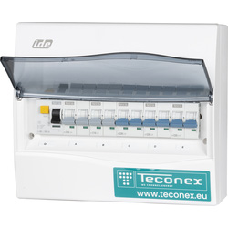 Teco voorbedrade kast 12 modules 2p 40A